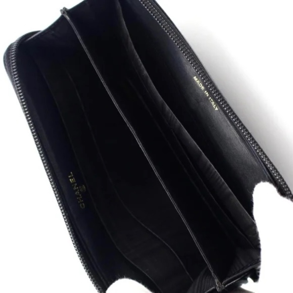 CHANEL Caviar CC Black Leather - Picture 7 of 9